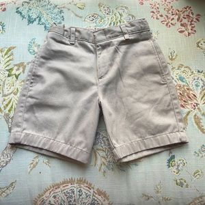 Boys khaki shorts.
